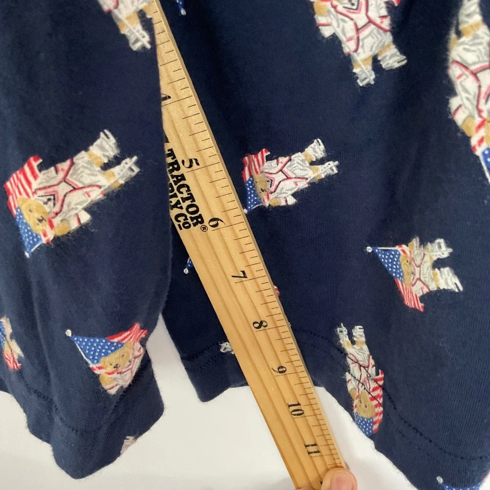 Polo Ralph Lauren Mens Navy Blue Polo Bear American Flag Sleep Shorts Medium